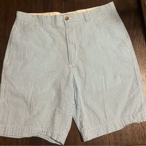 Men's Blue Checkered Chaps Shorts